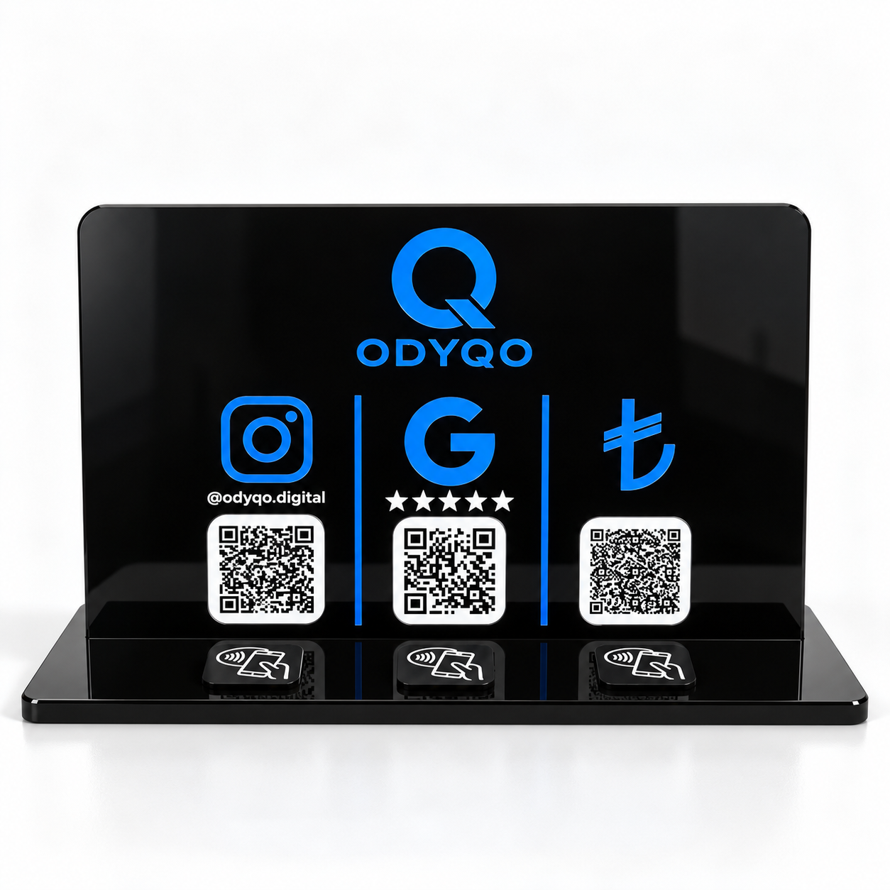 Siyah ODYQO NFC standı